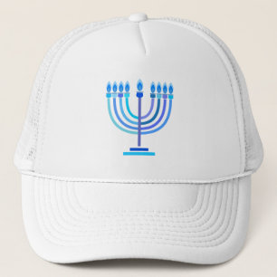 Boné Hanukkiah Feliz Hanukkah Feriado Judeu Menorah