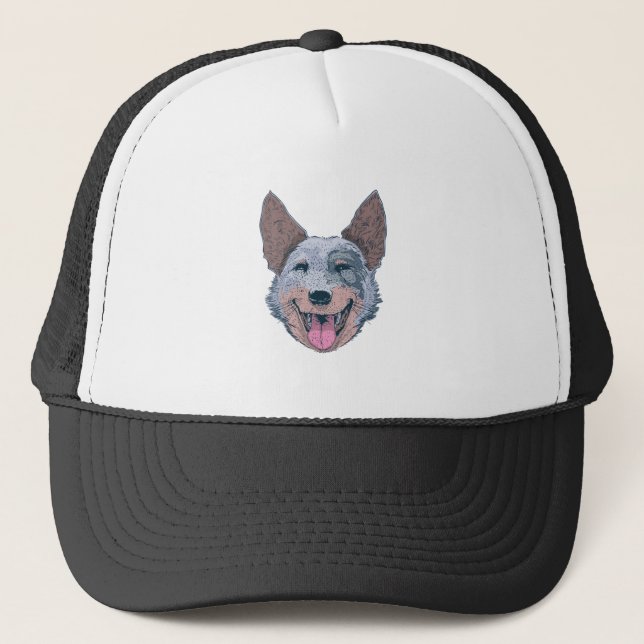 Boné Happy Collie Dog Face (Frente)