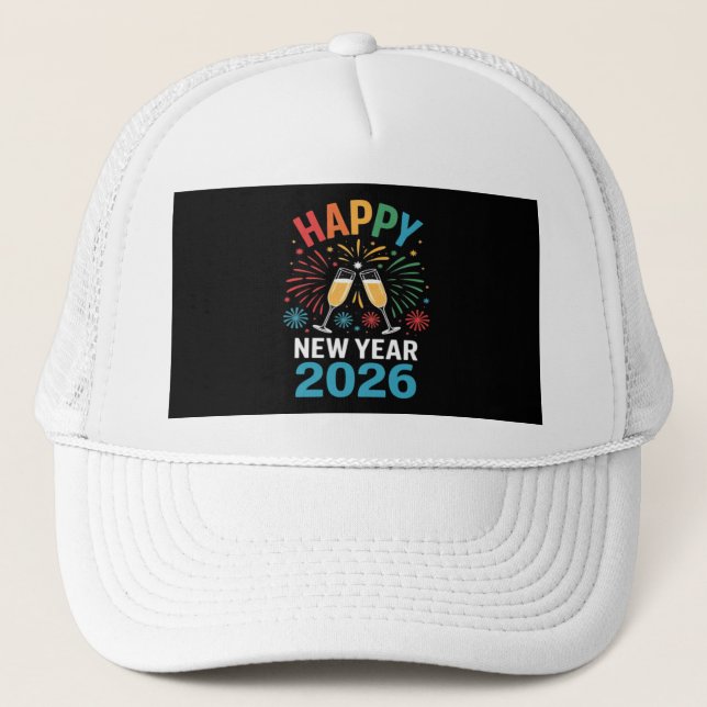 Boné Happy New Year 2026 Party Funny New Years Eve 2026 (Frente)