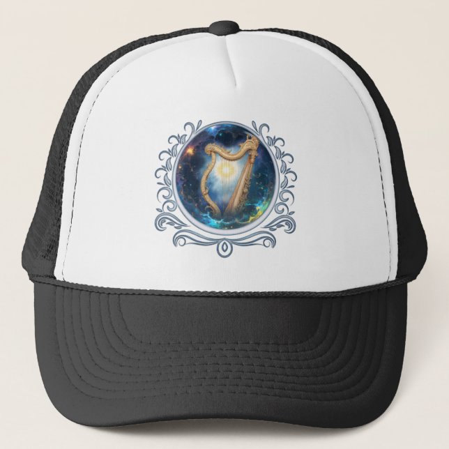 Boné Harpa Celestial dos Céus Limitados pela Lua.  (Frente)