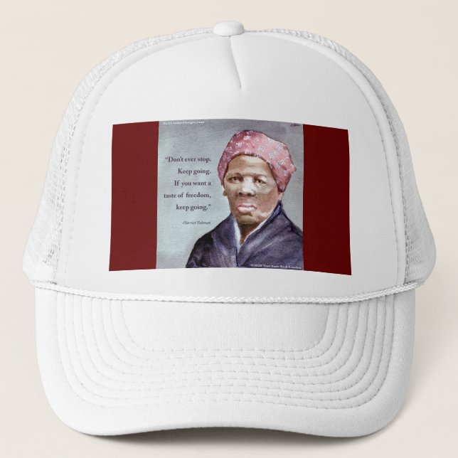 Boné Harriet Tubman & Citação (Frente)