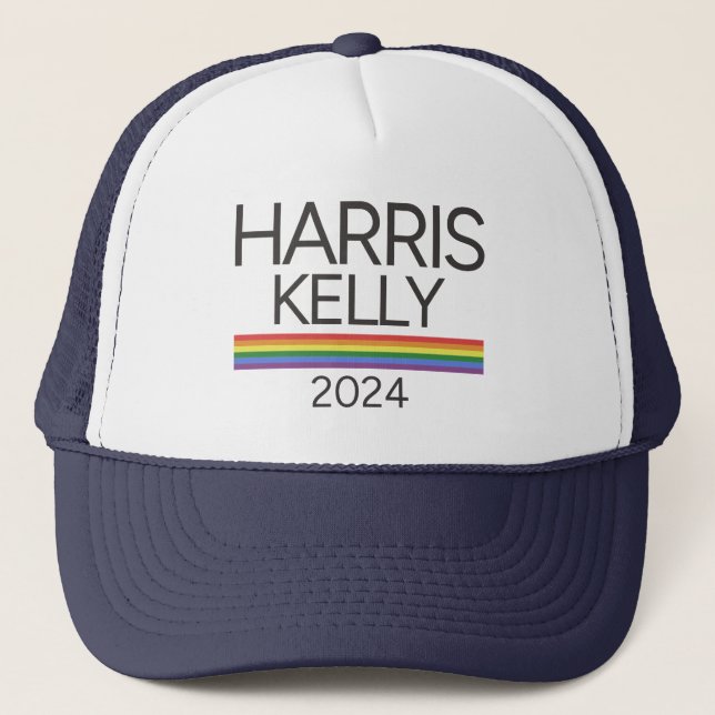 Boné Harris Kelly 2024 LGBTQ Rainbow Pride Flag (Frente)