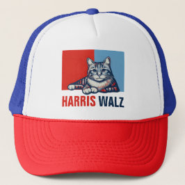 Boné Harris Walz 2024 Obviamente Blue Cat