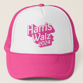 Boné Harris Walz 2024 rosa