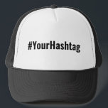 Boné Hashtag Personalizada Hat do Conversor de Baseball<br><div class="desc">Hashtag Personalizada Hat do Conversor de Baseball Personalizado</div>