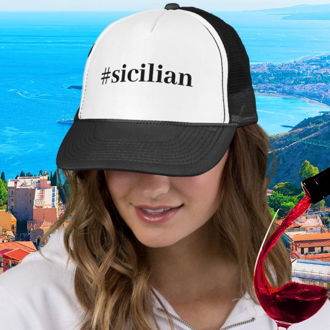 Boné Hashtag Sicilian (Criador carregado)