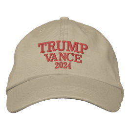 Boné Hat bordado do TRUMP VANCE 2024
