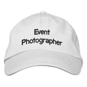 Boné Hat bordado pelo fotógrafo do evento