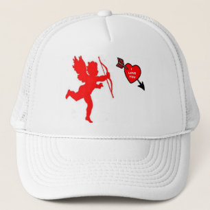 Boné Hat Cupid e Heart Red