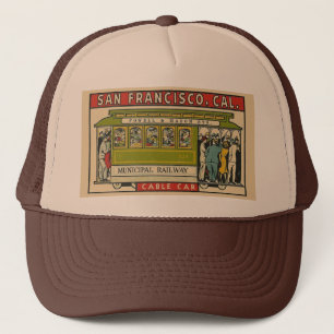 Boné Hat de Baseball em Carros de San Francisco