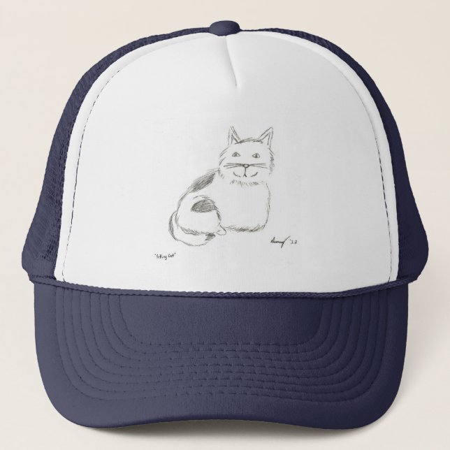 Boné Hat de desenho do gatinho (Frente)