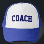Boné Hat do caminhoneiro da COACH {Royal Blue}<br><div class="desc">O presente perfeito para o seu treinador!</div>
