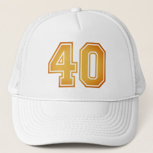 Boné Hat do Caminhoneiro de aniversário de 40 anos