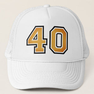 Boné Hat do Caminhoneiro de aniversário de 40 anos