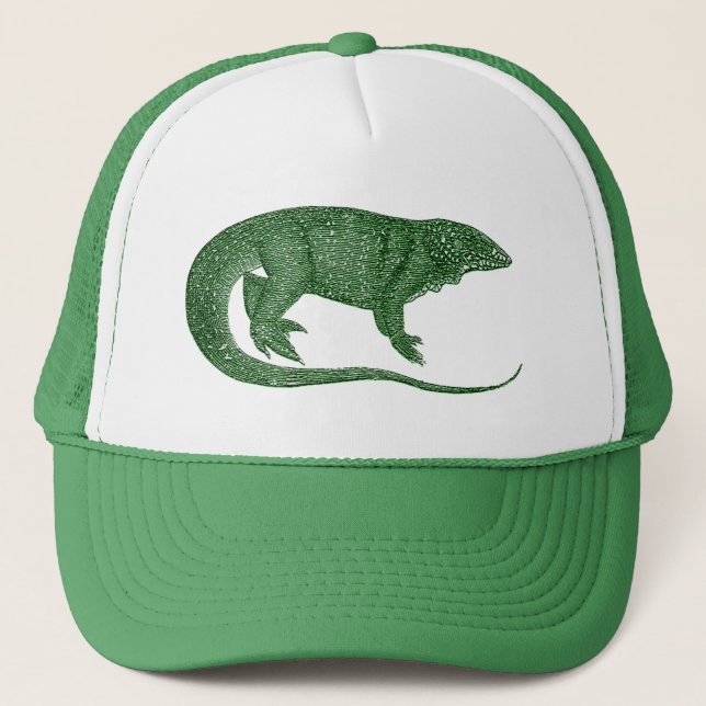 Boné Hat do Caminhoneiro de Lizard Variegado (Frente)