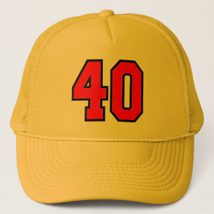 Boné Hat do Caminhoneiro do aniversário de 40 anos Ret