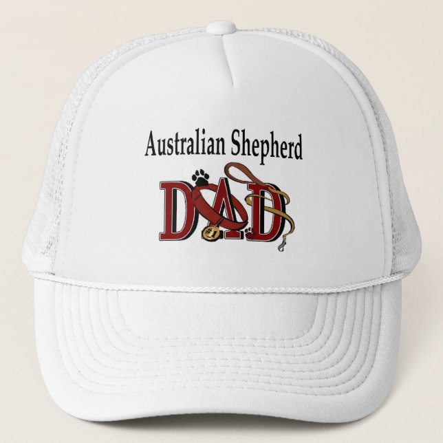 Boné Hat do Pai Shepherd Australiano (Frente)