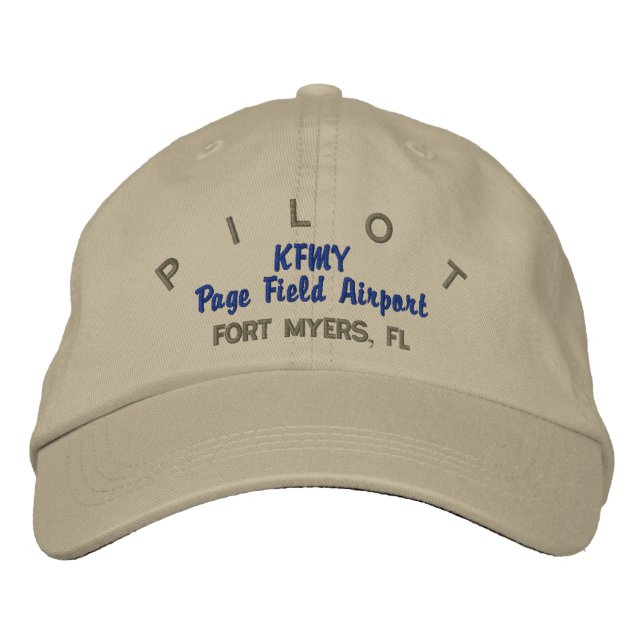 Boné Hat Personalizado do Aviador Piloto (Frente)
