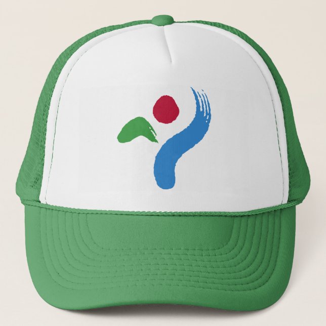 Boné Hat with Flag of Seoul, South Korea (Frente)