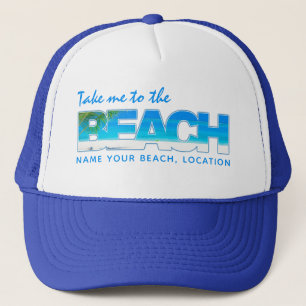 Boné Hats BEACH de texto personalizado