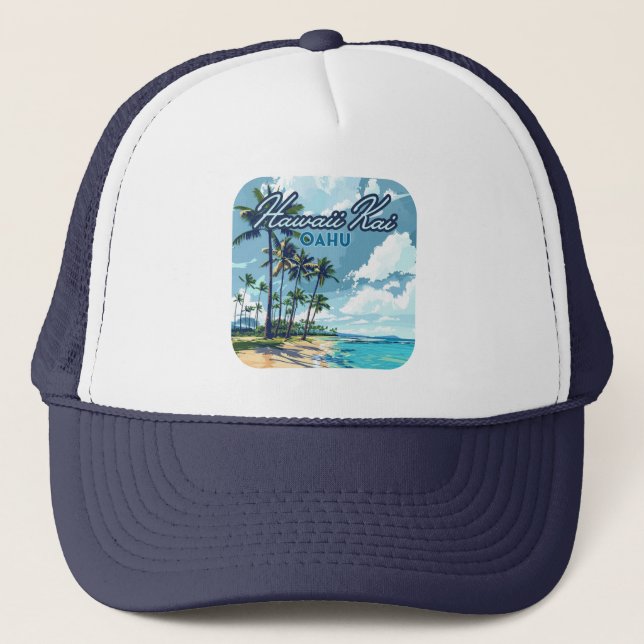Boné Hawaii Kai Honolulu Oahu Hawaii Retro (Frente)
