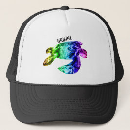 Boné Hawaii Tribal Honu Rainbow