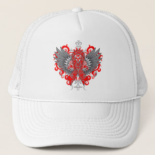 Boné Heart Disease Awareness Cool Wings