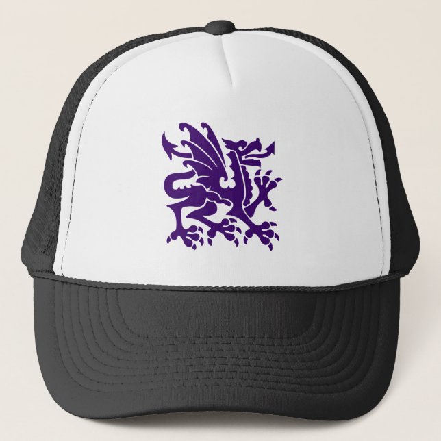 Boné Heraldic Dragon 01 - Deep Purple (Frente)