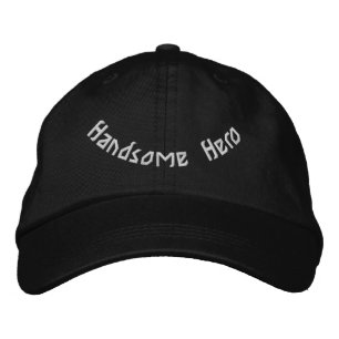 Boné Herói Elegante Bonito Ajustável Chapéu Preto Moder