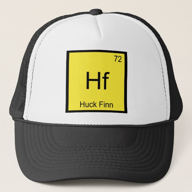 Boné Hf - Huck Finn Camiseta Símbolo Elemento Químico E (Frente)