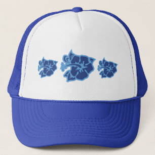 Boné Hibiscus azul