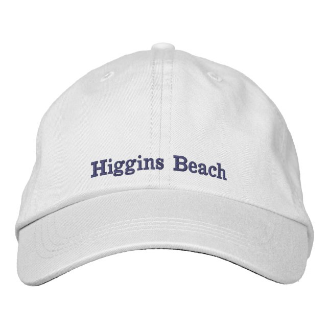 Boné Higgins Beach Slate Cinza Tipografia White (Frente)