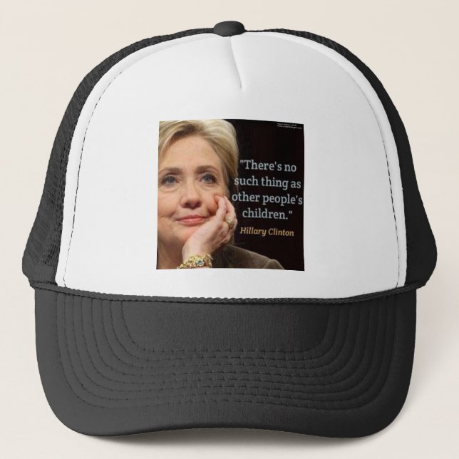 Boné Hillary Clinton & Todas as Citações (Frente)