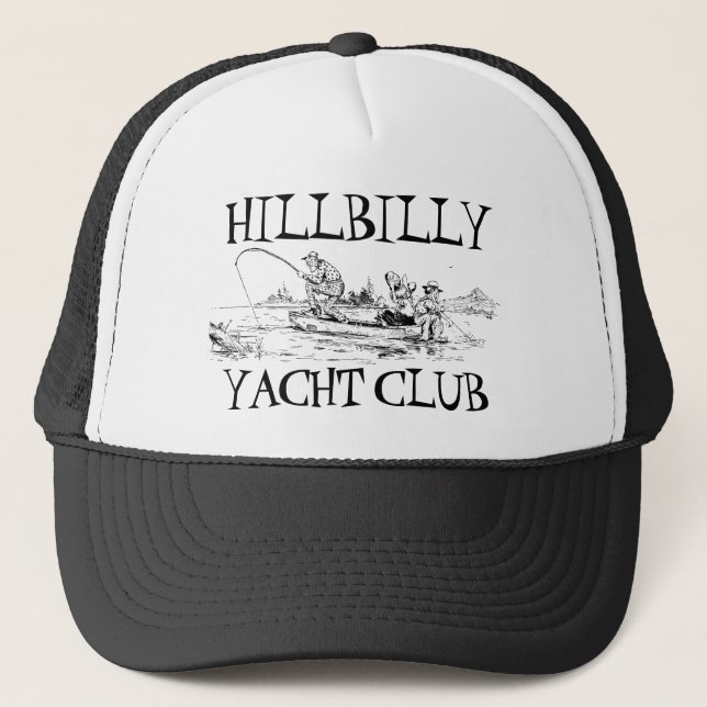 Boné Hillbilly Fish Yacht Club Funny Angler (Frente)