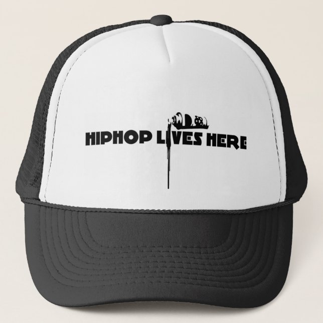 Boné hiphop vive aqui (Frente)