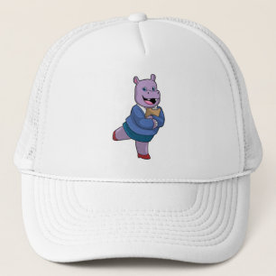 Boné Hippo como Secretário com Notepad