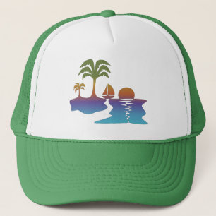 Boné Hisso Perpétuo de Navio de Navegação Tropical Suns