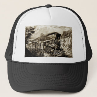 Boné História da locomotiva com motor a vapor