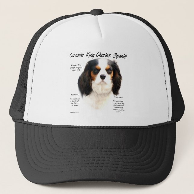 Boné História do Cavaleiro Rei Charles Spaniel (tricolo (Frente)