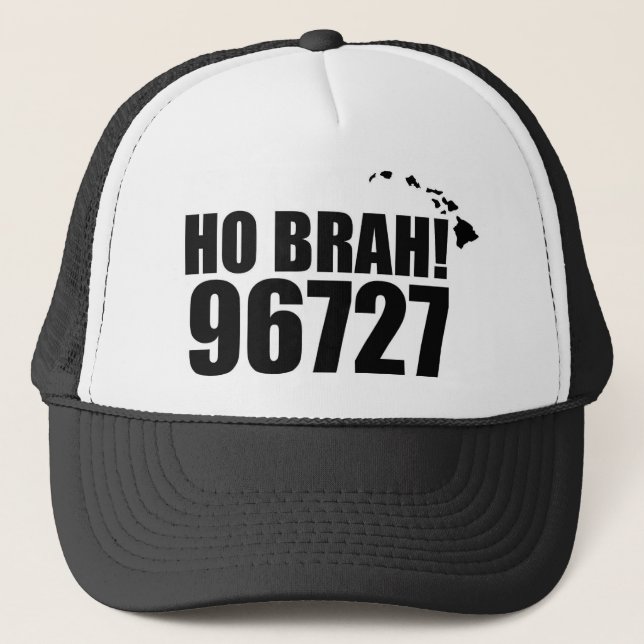 Boné Ho Brah, Hawaii Zip Code Hat 96727 Honokaa (Frente)