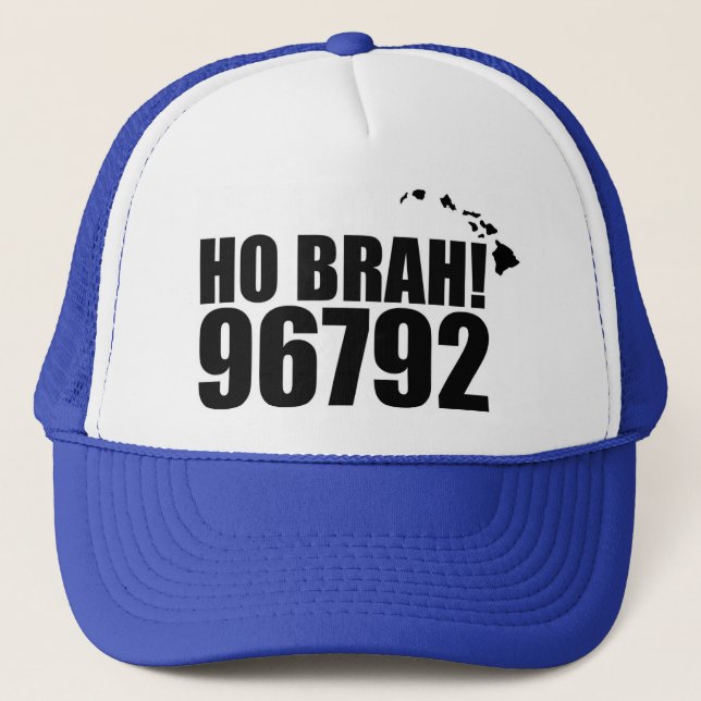Boné Ho Brah...,Hawaii Zip Code Hat 96792 Waianae (Frente)