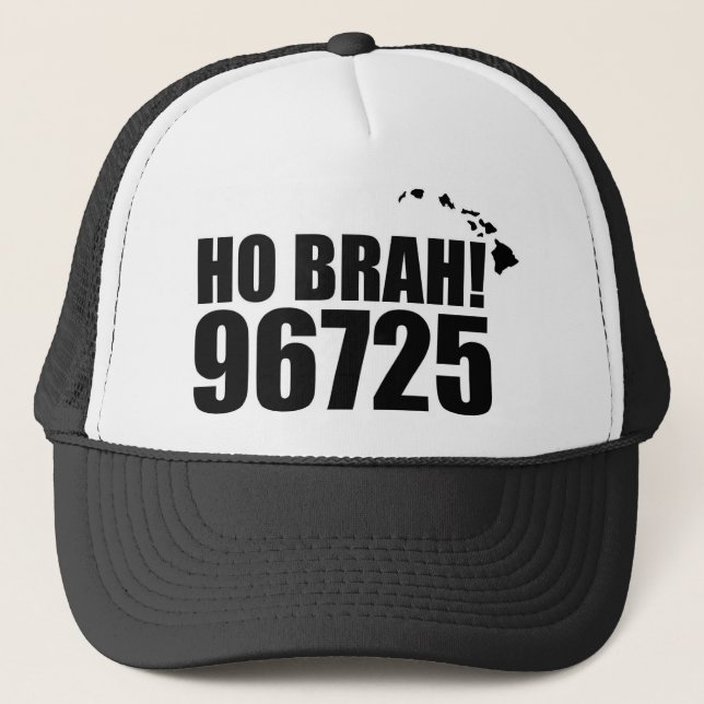 Boné Ho Brah, Hawaii Zip Code Hats 96725 Holualoa (Frente)