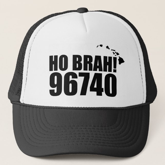 Boné Ho Brah!..,Hawaii Zip Code Hats 96740 Kailua Kona (Frente)