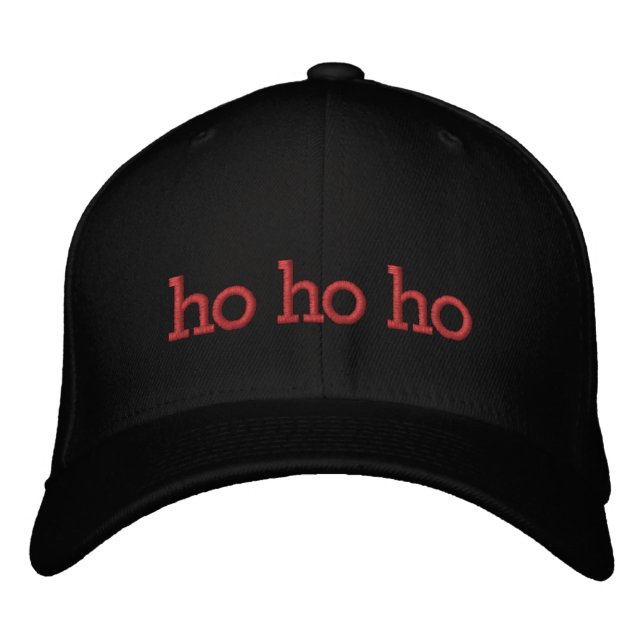 Boné ho ho ho Tipografia Vermelha (Frente)