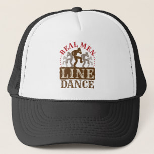 Boné Homens de verdade dançam country ao estilo line da