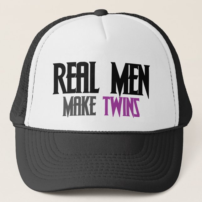 Boné Homens de verdade fazem gêmeos (Frente)