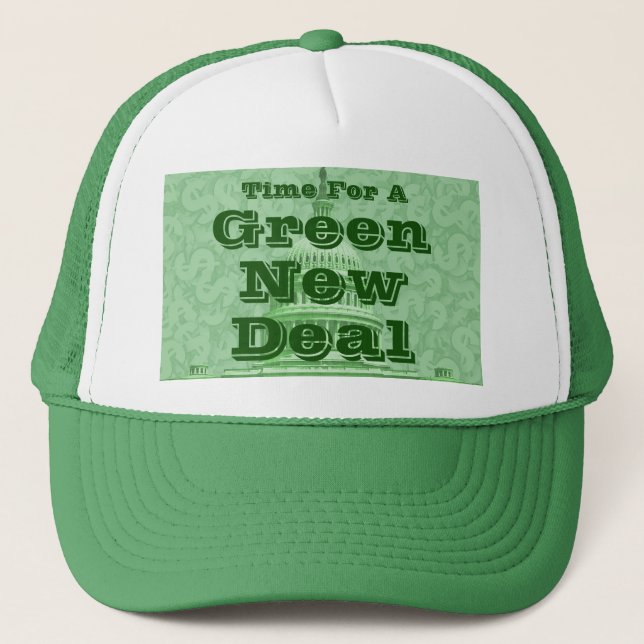 Boné Hora de um novo acordo verde (Frente)