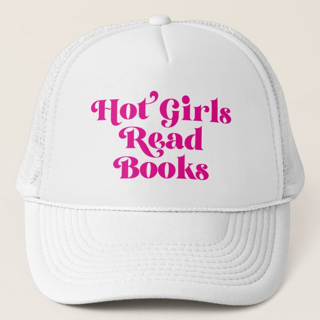 Boné Hot Girls Leia Livros (Frente)