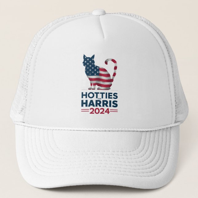 Boné Hotties Para Harris 2024 Cat Ladies Kamala Harris (Frente)