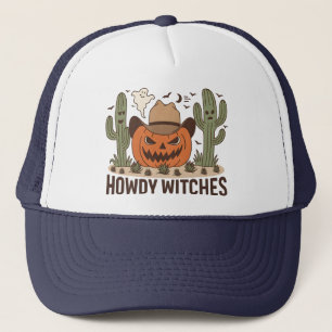 Boné Howdy Witches Halloween Western Design